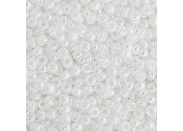 429 - Miyuki Seed Bead 11/0 White Pearl Opaque Luster