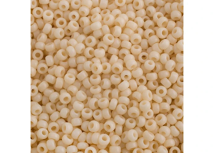 437 - Miyuki Seed Bead 11/0 Opaque Dark Cream