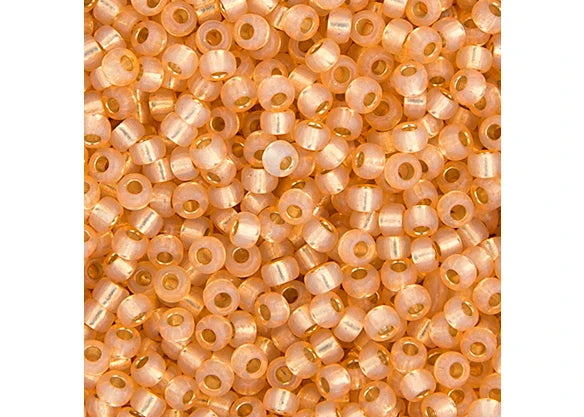 449 - Miyuki Seed Bead 11/0 Lt. Apricot S/L Dyed Alabaster