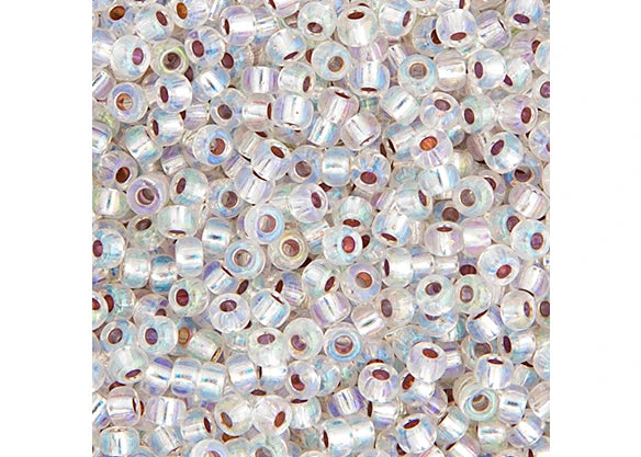 465 - Miyuki Seed Bead 11/0 Crystal Silver Lined AB