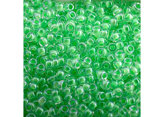 477 - Miyuki Seed Bead 11/0 Lime Green Luminous Neon C/L
