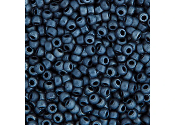 484 - Miyuki Seed Bead 11/0 Gunmetal Matte Metallic