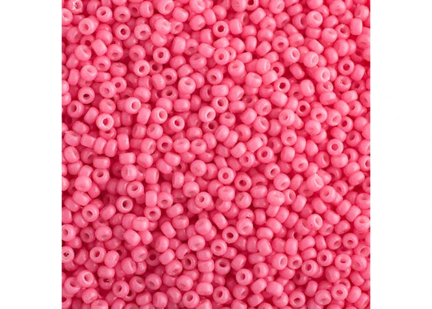 500 - Miyuki Seed Bead 11/0 Bubblegum Pink Opaque Duracoat