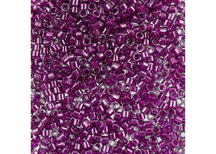 Miyuki Delica 11/0 Pale Blue Magenta Lined-Dyed