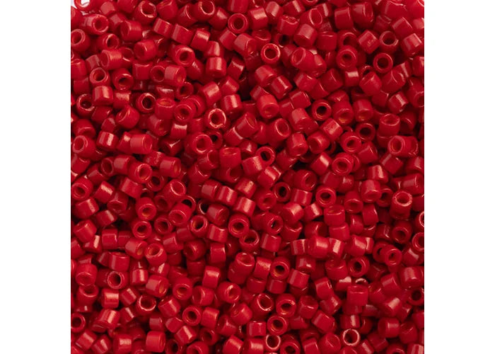 Miyuki Delica 11/0 Bright Red Matte-Dyed