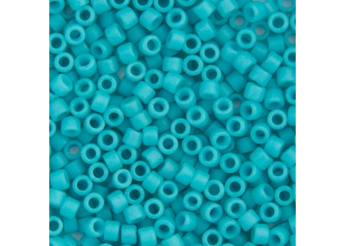 Miyuki Delica 11/0 Turquoise Green Opaque Matte-Dyed
