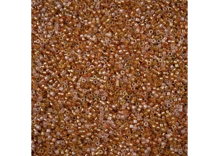 Miyuki Delica 11/0 Transparent Apricot C/L Mix