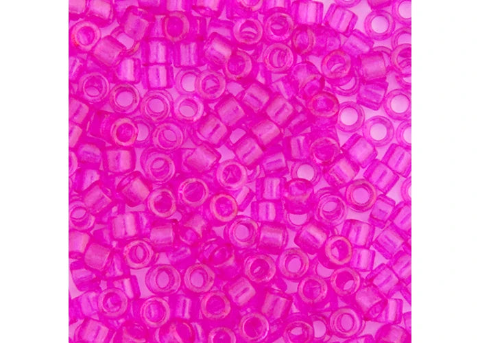 Miyuki Delica 11/0 Fuchsia Transparent Dyed
