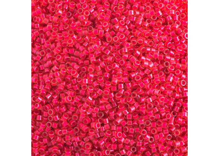 Miyuki Delica 11/0 Poppy Red Luminous Neon Color