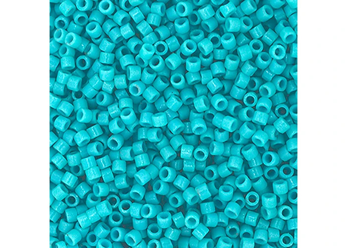 Miyuki Delica 11/0 Duracoat Opaque Dyed Turquoise Blue