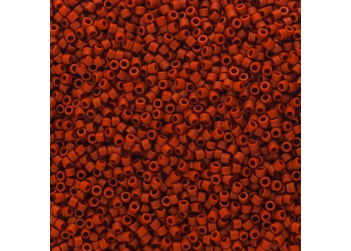 Miyuki Delica 11/0 Frosted Glazed Red Matte