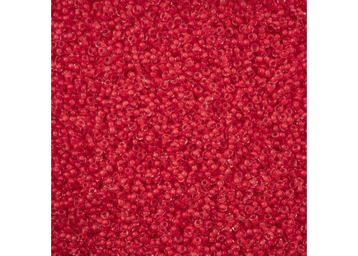 671 - 11/0 Crystal C/L Terra Intensive Red