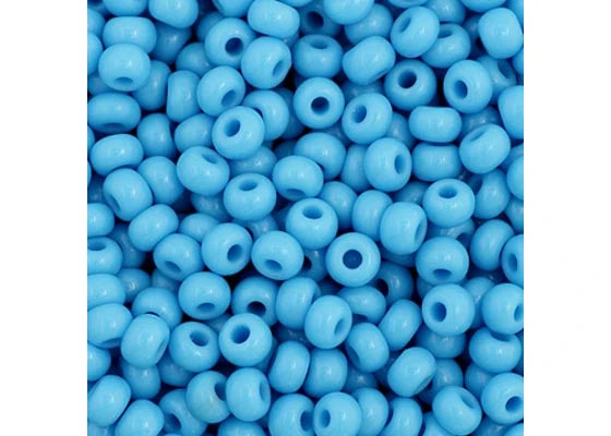 32 - 11/0 Vial Opaque Turquoise Blue