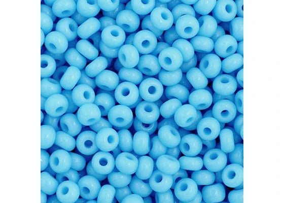 34 - 11/0 Vial Opaque Light Blue