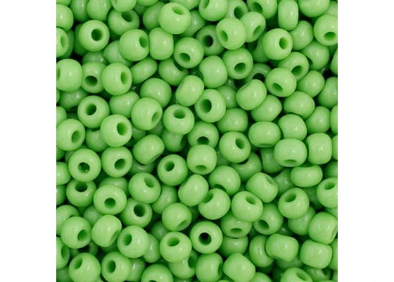 36 - 11/0 Vial Opaque Light Green