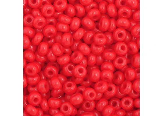 40 - 11/0 Vial Opaque Medium Red