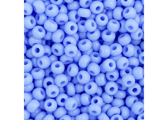 48 - 11/0 Vial Opaque Pale Blue