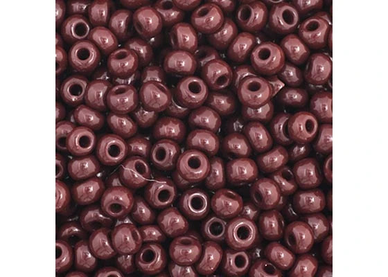 52 - 11/0 Vial Opaque Dark Brown