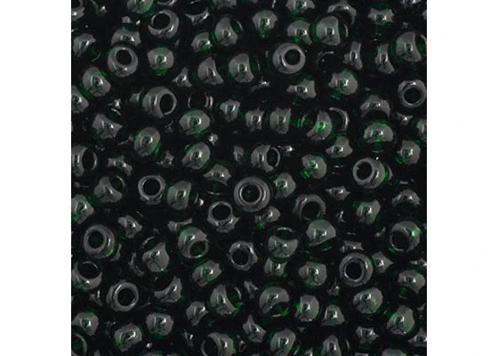 56 - 11/0 Vial Transparent Dark Green