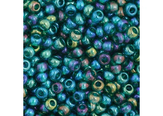 72 - 11/0 Vial Transparent Teal AB