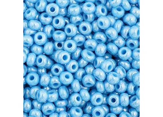 133 - 11/0 Vial Opaque Blue Luster