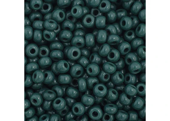 148 - 11/0 Vial Opaque Dark Green