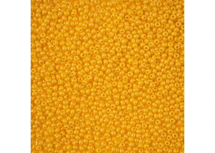 11/0 PermaLux Dyed Chalk Dark Yellow 320