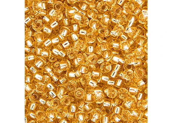323 - Miyuki Seed Bead 11/0 Lt.Gold Silver Lined