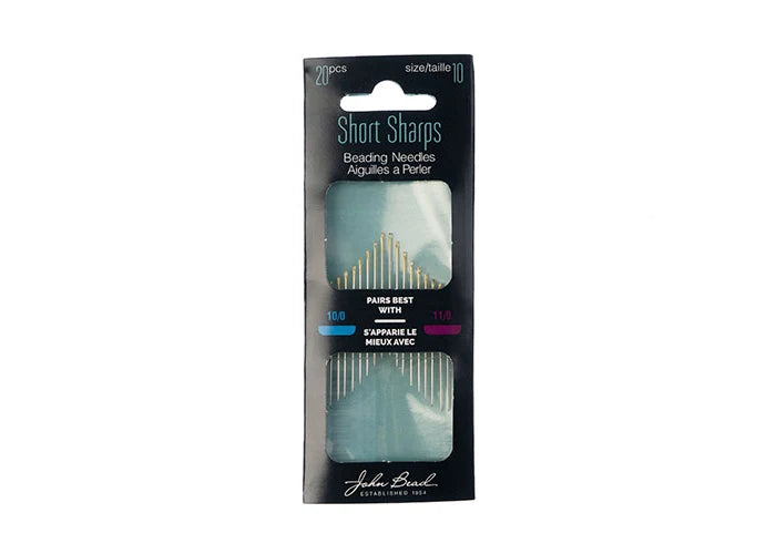 Beading Needle Gold Eye Short and Sharps