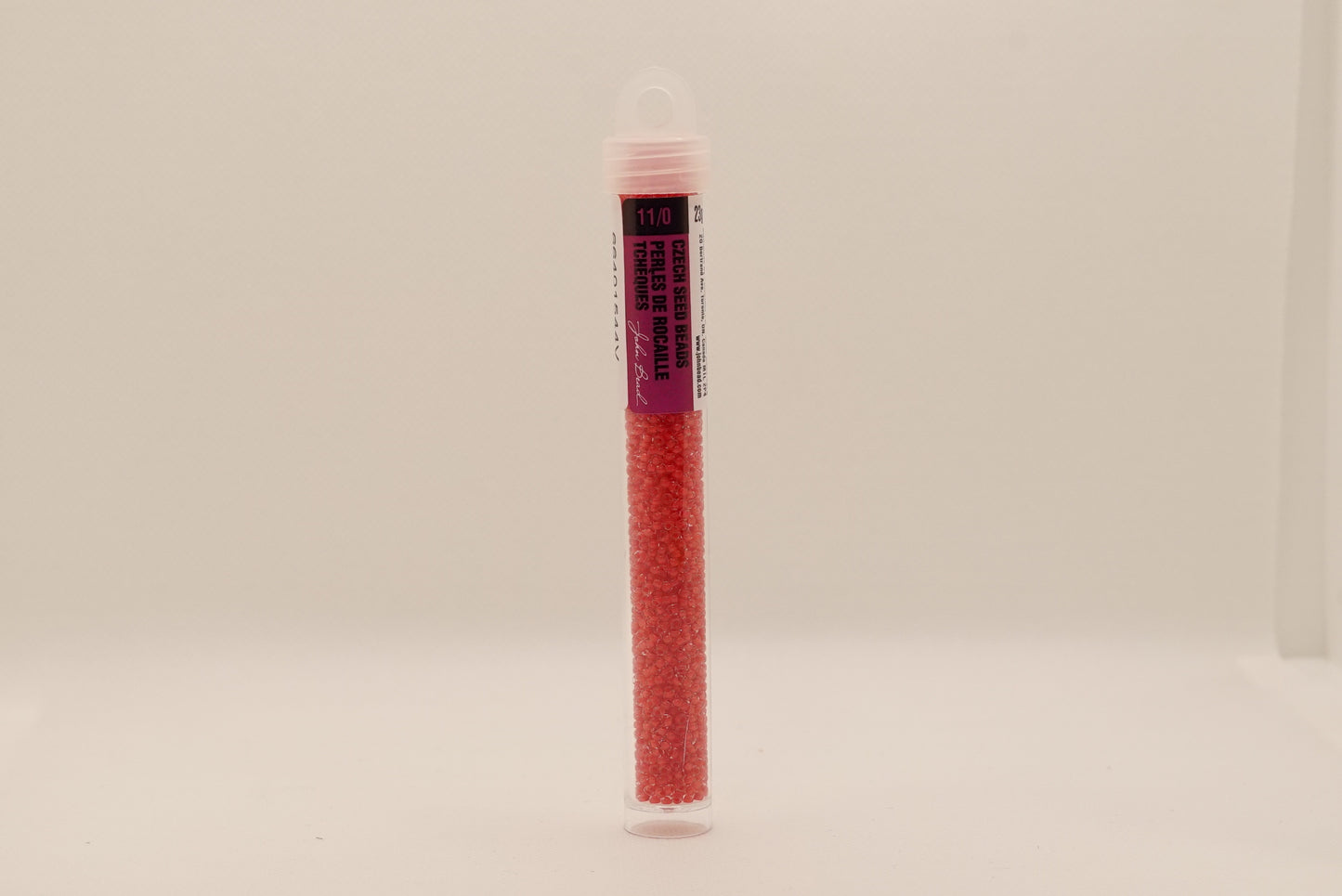 671 - 11/0 Crystal C/L Terra Intensive Red