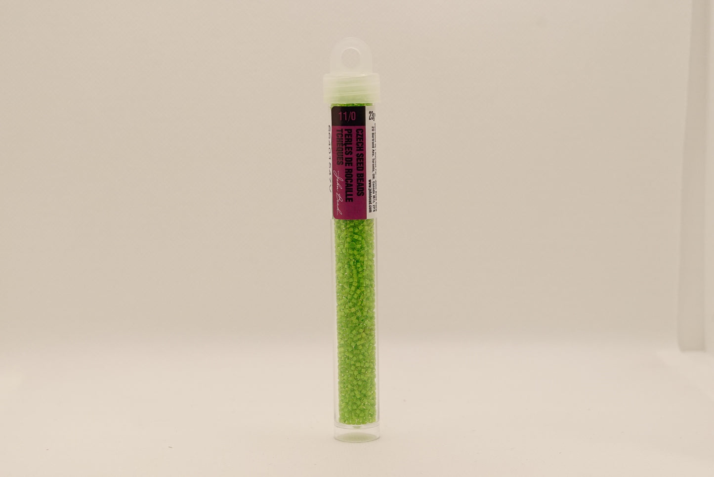674 - 11/0 Crystal C/L Terra Intensive Light Green