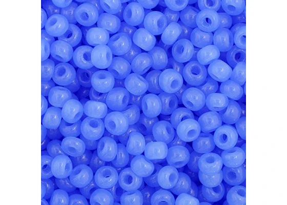 9 - 11/0 Vial Opaque Oily Blue