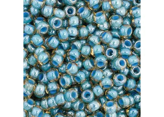 14 - 11/0 Vial Crystal C/L Light Blue