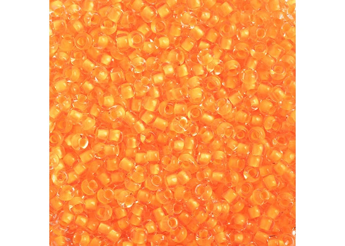 22 - 11/0 Vial Crystal C/L Neon Orange