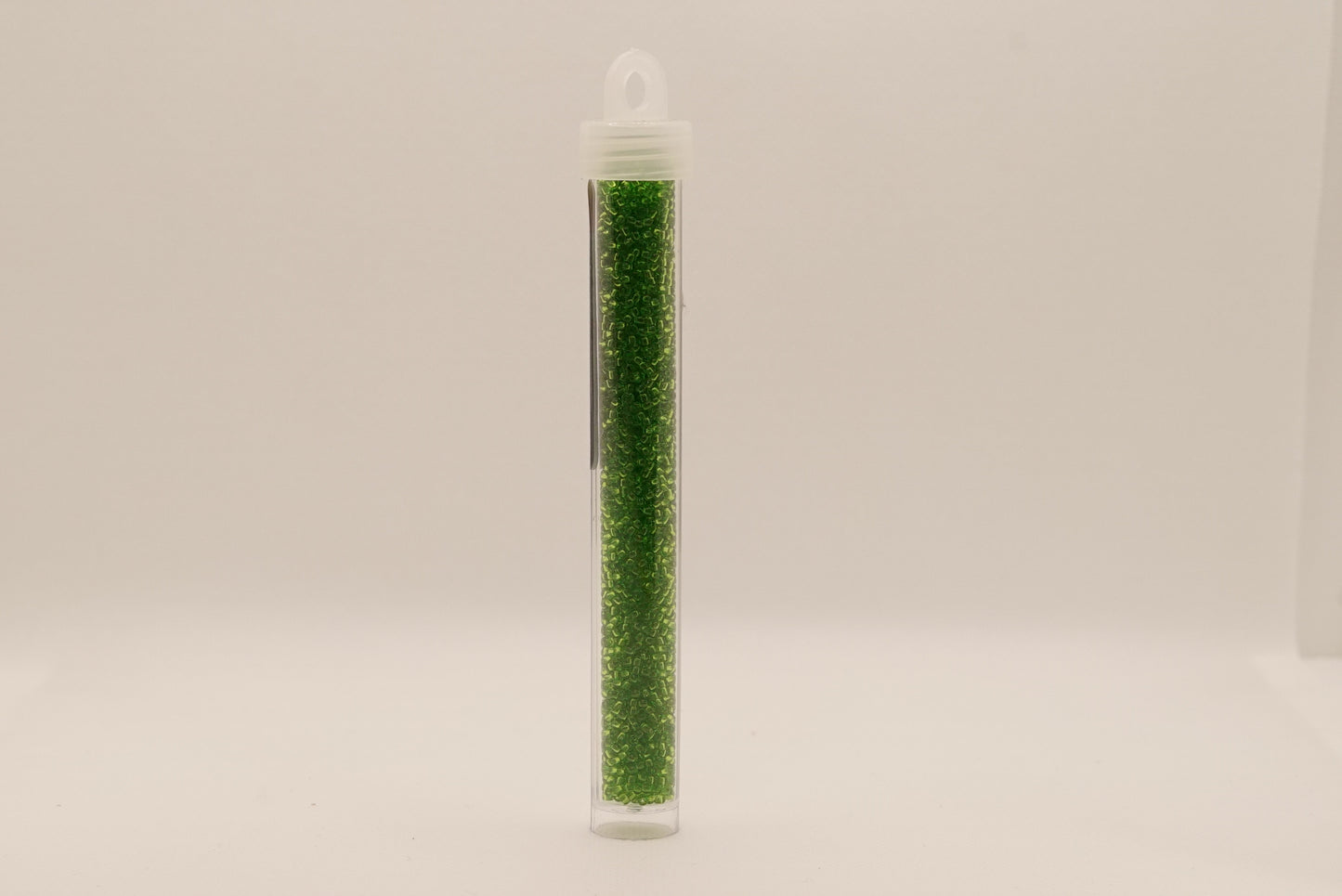 3 - 11/0 Vial Transparent Chartreuse