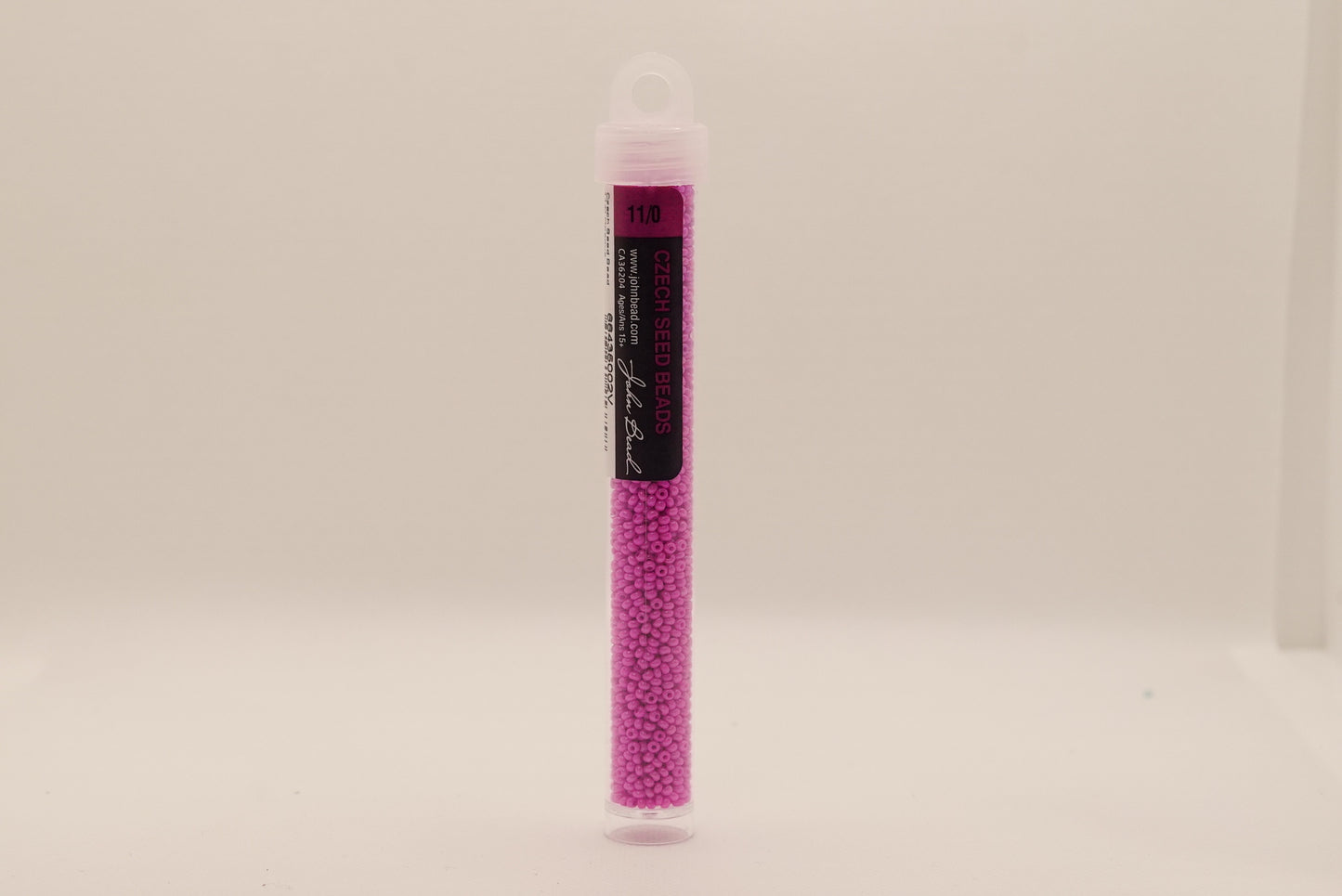 109 - 11/0 Vial Opaque Fuchsia Dyed