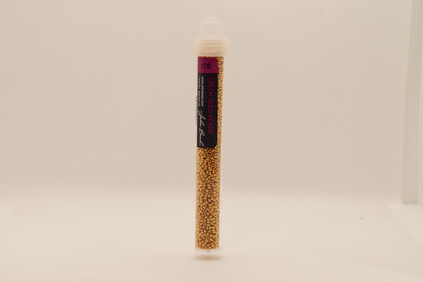 120 - 11/0 Vial Metallic Gold