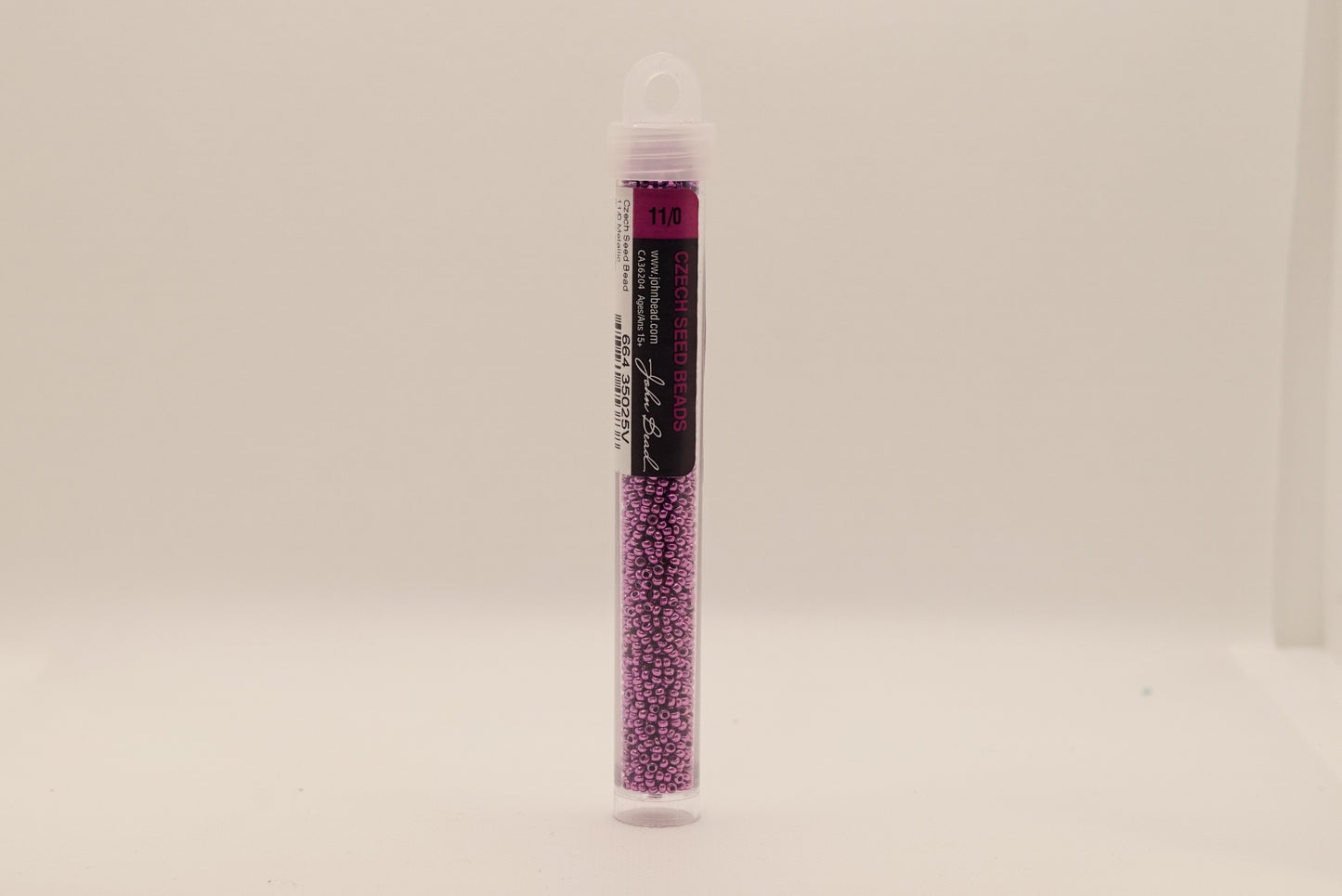 121 - 11/0 Vial Metallic Purple