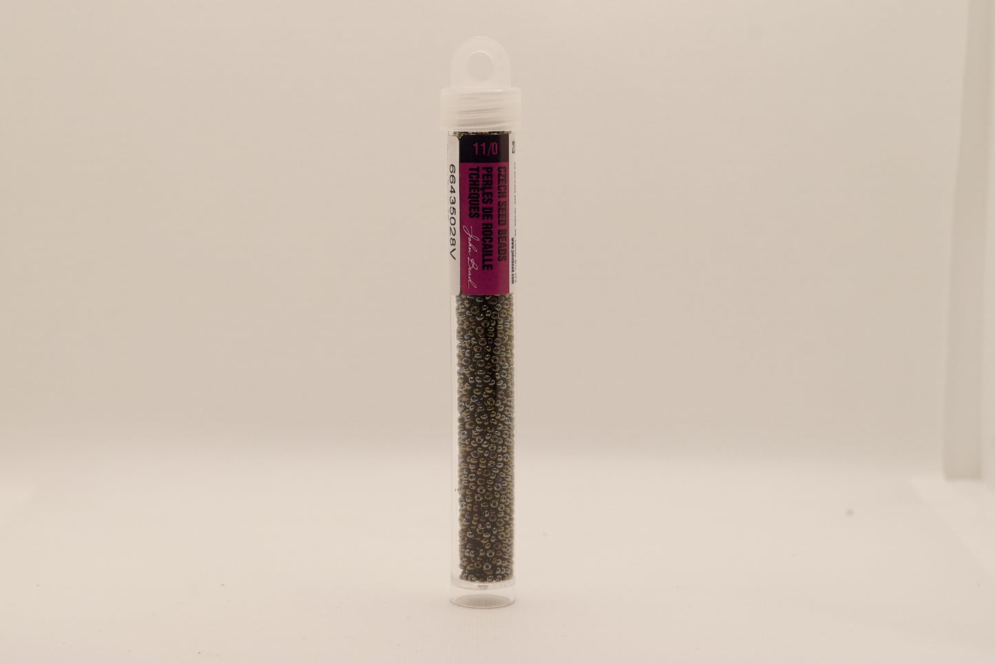 123 - 11/0 Vial Opaque Brown AB