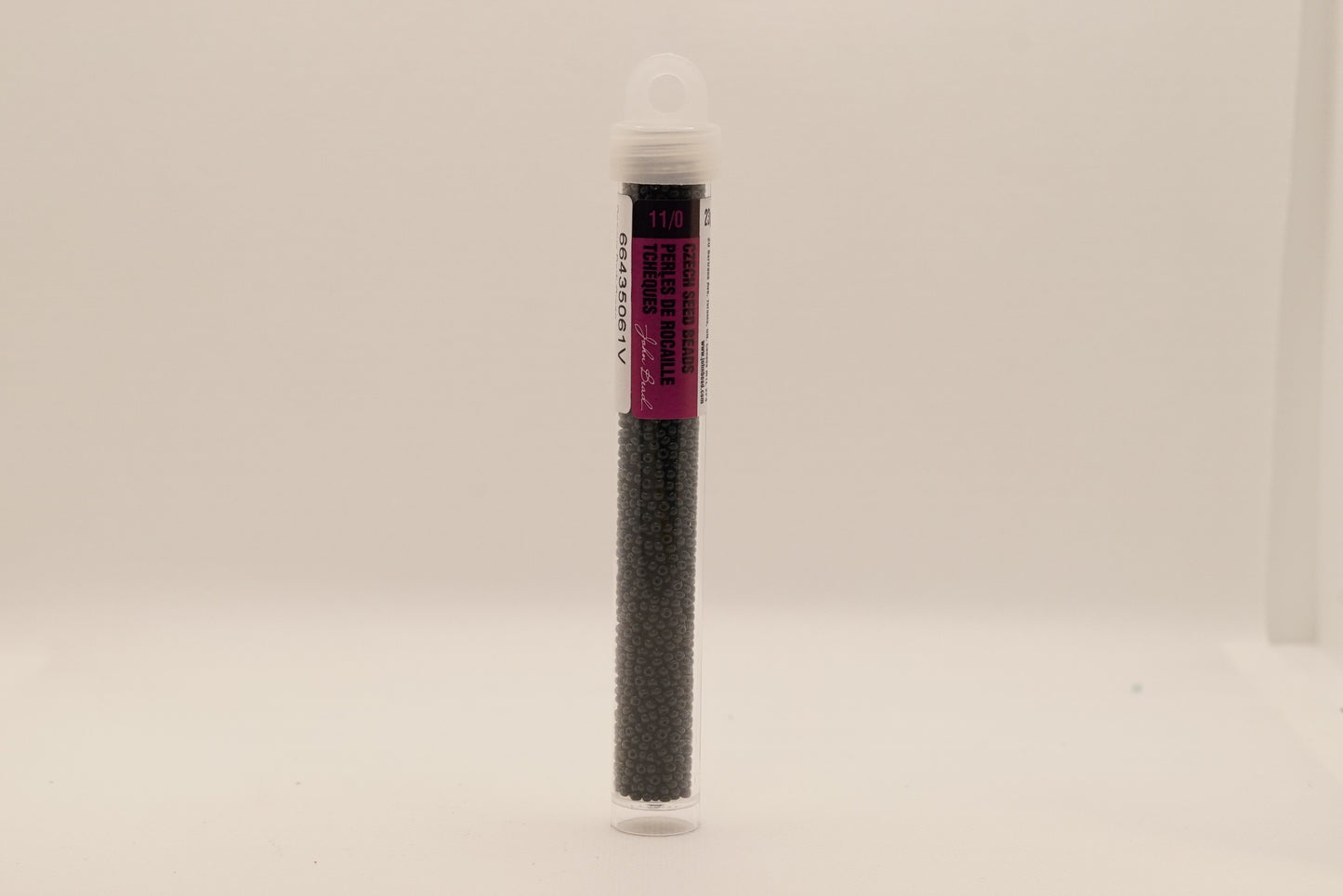148 - 11/0 Vial Opaque Dark Green