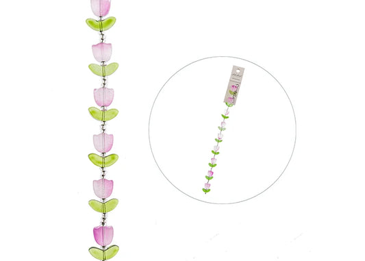 Crystal Lane Bead Strand Tulip Purple