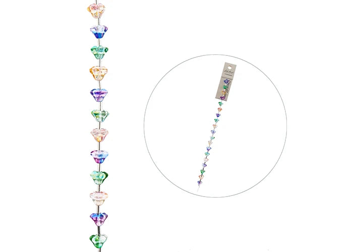 Crystal Lane Bead Strand Flower Multi