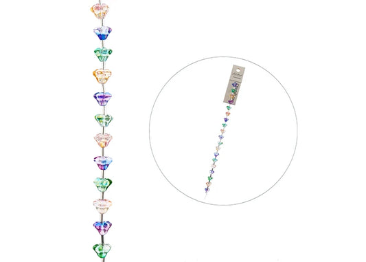 Crystal Lane Bead Strand Flower Multi