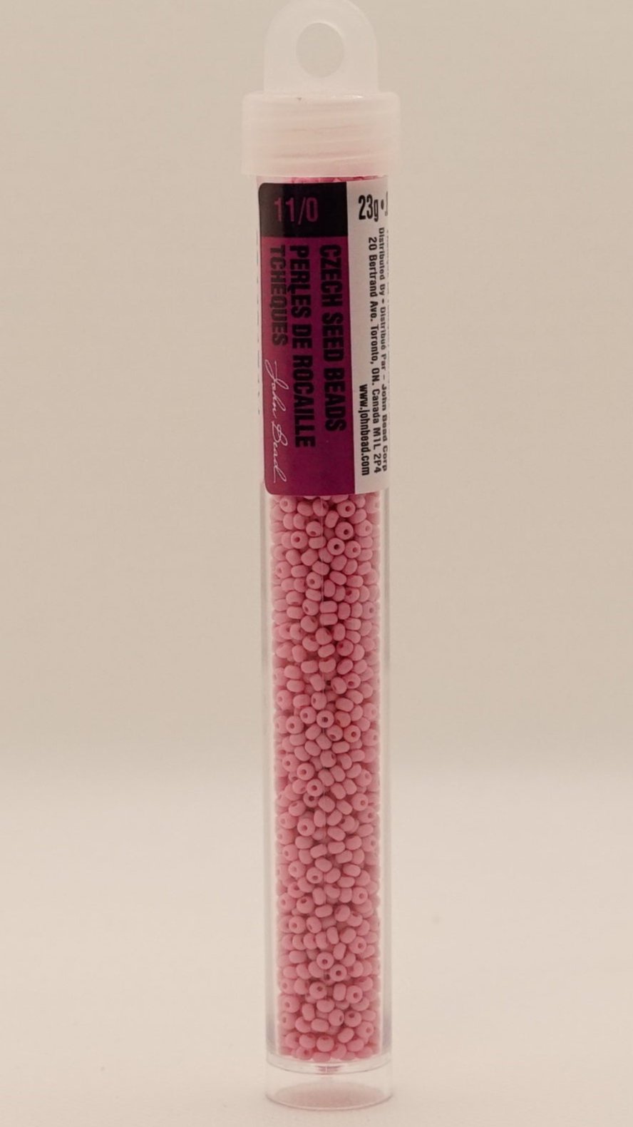 11/0 PermaLux Dyed Chalk Light Pink Matt 290
