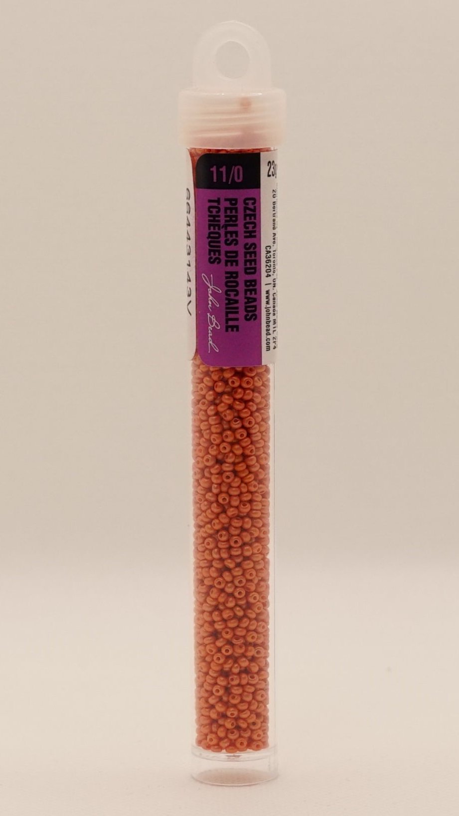 11/0 PermaLux Dyed Chalk Orange 318