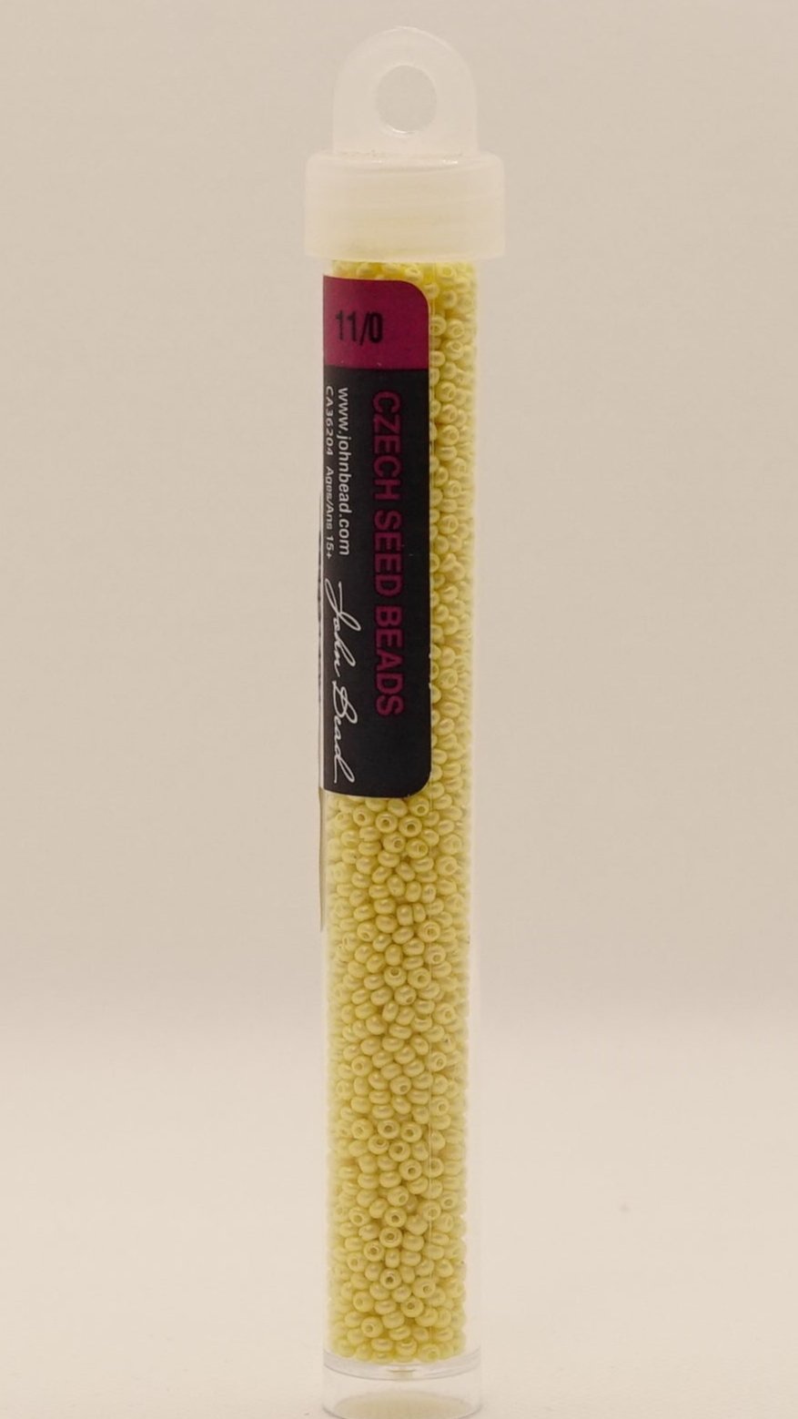 11/0 PermaLux Dyed Chalk Light Yellow 321