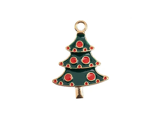 Sweet & Petite Holiday Charms 25.5x18mm Christmas Tree 8pcs