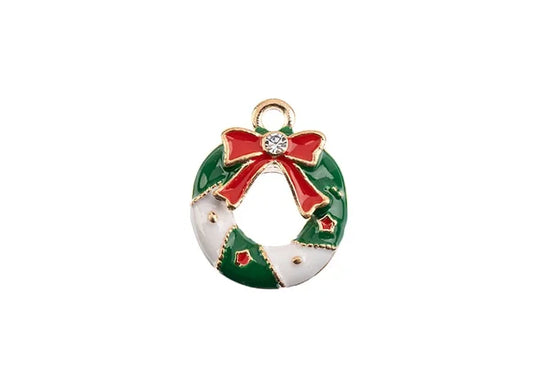 Sweet & Petite Holiday Charms 19x16mm Wreath 6pcs