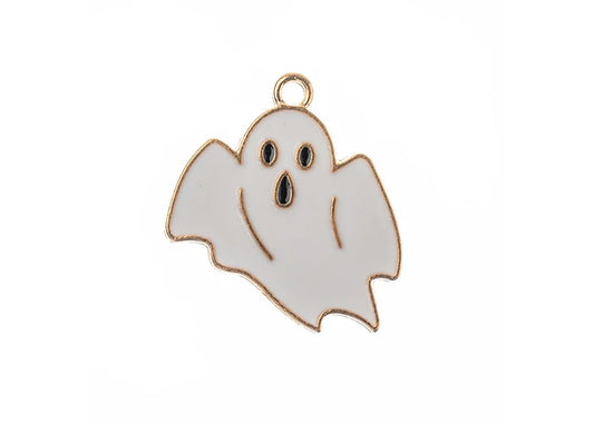 Sweet & Petite Halloween Charms 25x23mm Ghost 8pcs
