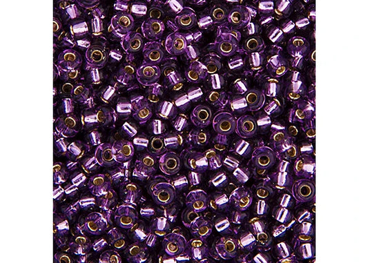340 - Miyuki Seed Bead 11/0 Amethyst Silver Lined